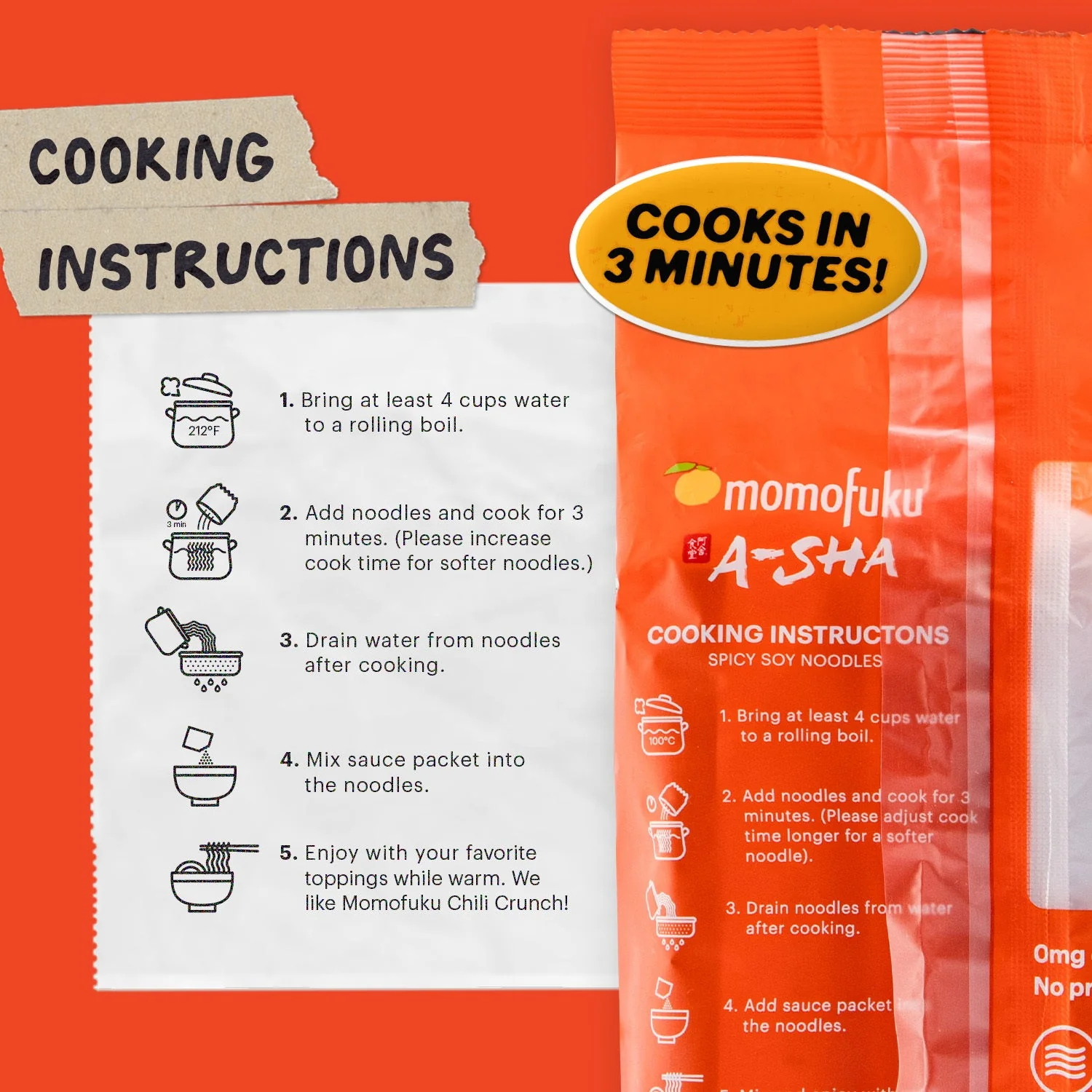 Spicy Soy Noodles | 5 Packs - Image 7